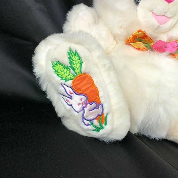 TB Trading Easter Bunny Plush 14" Carrot Feet Dan Dee Hoppy Hopster - Picture 2 of 7